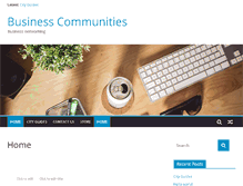 Tablet Screenshot of businesscommunities.net